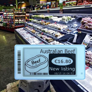 Capteur de température électronique, étiquettes de prix numériques ESL RFID pour supermarché, étiquettes électroniques pour rayonnages de magasin, aliments frais et produits surgelés. - Product Image 1