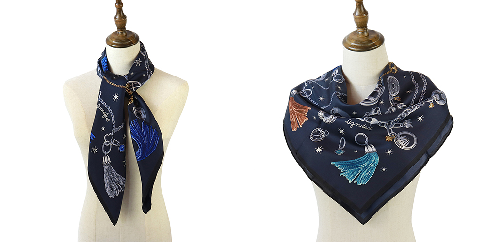 No MOQ Custom 100% Silk Scarves Digital Printing Women Scarf Silk scarf