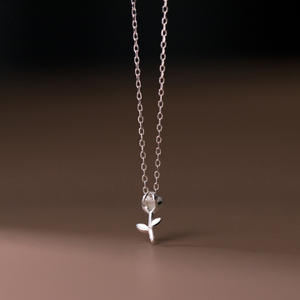 Collar en Forma de Y de Plata S925, Edición Coreana, Simple, con Cuentas de Perlas Ligeras, Colgante de Moda, Collares Personalizables con Perlas Sintéticas - Product Image 4