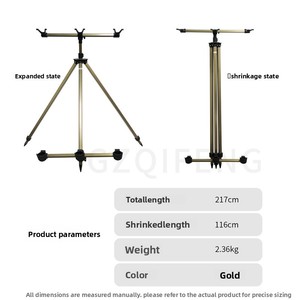 Support de canne à pêche réglable pour la pêche à la carpe, équipement de surfcasting, trépied – Fabrication chinoise - Product Image 5