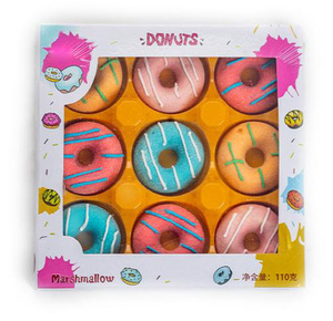 Vente en gros de beignets halal personnalisés en forme d'ours, emballage en boîte carrée de guimauves, personnalisé pour la Saint-Valentin - Product Image 1