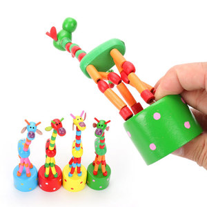 Marioneta de Jirafa de Madera, Títere de Dedo, Juguete de Animal Miniatura, Lindo Animal Bailarín - Product Image 2