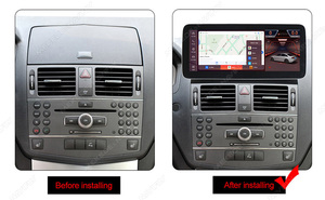 8 + 256GB Android 11 8core Snapdragon 662 Xe Video cho Benz C Class w204 S204 C230 2008-2010 ntg4.0 Wifi BT đài phát thanh xe hơi-chơi AUX - Product Image 4