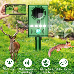Caméra de chasse solaire clignotante à LED pour l'extérieur Dispositif répulsif pour cerfs activé par le mouvement Chargeur rechargeable Répulsif pour oiseaux à semi-conducteurs - Product Image 6