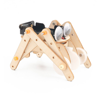Kit Scientifique STEM : Robot Reptile Électronique, Puzzle 3D en Bois, Ensemble d'Éducation Scientifique DIY pour l'École