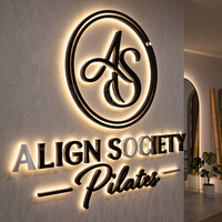 Letrero con Logotipo Retroiluminado LED 3D Personalizado para Negocios, Decoración de Estudio de Belleza, Publicidad, Acrílico Impermeable IP65