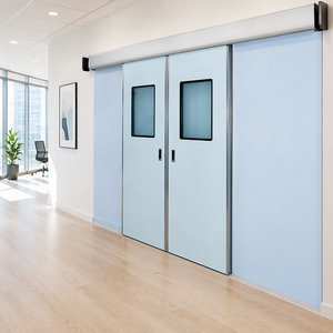 <span class=keywords><strong>Porte</strong></span> <span class=keywords><strong>coulissante</strong></span> automatique hermétique GMP pour salle blanche, idéale pour hôpitaux, salles d'opération, laboratoires et ateliers pharmaceutiques - Product Image 1