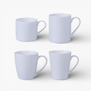 Taza de cerámica blanca de diseño clásico GXKC de 13oz, porcelana fina en blanco para café para obsequios elegantes, Taza de cerámica, taza de té personalizada - Product Image 3