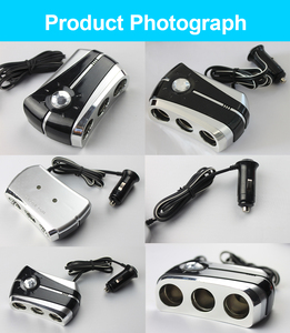 80W <span class=keywords><strong>3</strong></span>-cách xe Thuốc lá nhẹ hơn ổ cắm 12-24V DC nhiều Power Adapter 5A Công suất 80W <span class=keywords><strong>3</strong></span> cách lỗ 12V 24V 5A DC nhiều điện - Product Image 4