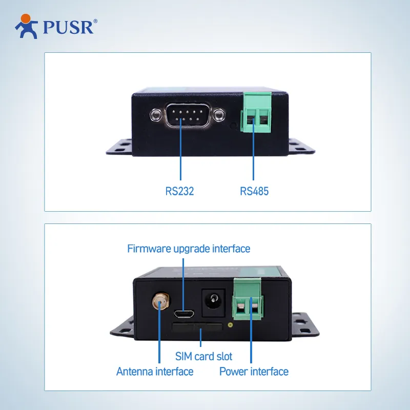 USR-G771-E avrupa Sim kart yuvası ile RS232 RS485 GPRS gsm 4g lte modem