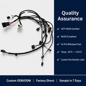 Konektor Kabel Harness Otomotif Tegangan Rendah untuk Injektor Peralatan Konstruksi 12V 24V OEM ODM - Product Image 5