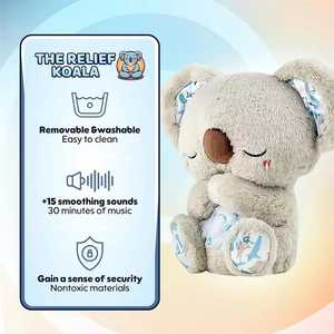 Juguete de Peluche de Koala de 25 cm, Súper Suave, Relleno de Algodón PP, <span class=keywords><strong>para</strong></span> <span class=keywords><strong>Calmar</strong></span> la Respiración del Bebé, <span class=keywords><strong>para</strong></span> <span class=keywords><strong>Dormir</strong></span> Recién Nacidos <span class=keywords><strong>y</strong></span> Regalo de Cumpleaños - Product Image 5