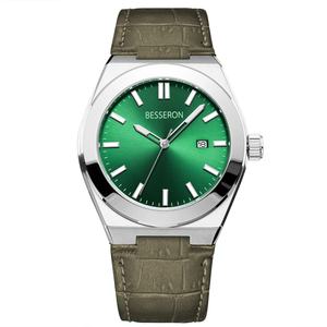 Reloj Personalizado de Acero Inoxidable de Alta Calidad con Esfera Personalizada, Relojes de Cuarzo con Correa de Piel de Cocodrilo de Fábrica - Product Image 4