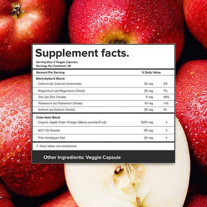 Giá tốt tối ưu chế độ ăn uống kiểm soát APPLE CIDER vinrgar & keto Viên nang tăng cường trao đổi chất làm sạch cai nghiện viên nang với MCT bột dầu - Product Image 2