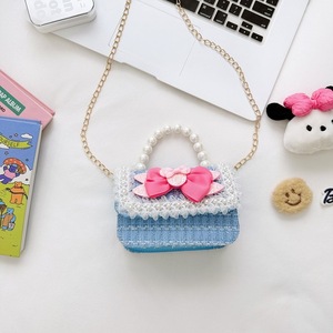 <span class=keywords><strong>Regali</strong></span> IStapromo belle bambine cartone animato piccola borsa quadrata popolare carino perla farfalla borse a tracolla per bambini - Product Image 3