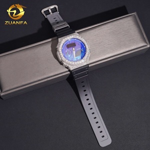 Phụ kiện đồng hồ mạ đá Moissanite VVS, kiểu Hip Hop, viền GA2100, bạc 925, đã qua kiểm định kim cương - Product Image 6