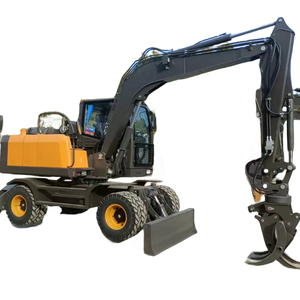 7.5 Ton Wiel Graafmachine Hydraulische Wiel Graafmachine Machines Bouw Grabble Achterste <span class=keywords><strong>Rigger</strong></span> 9075 - Product Image 4