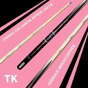 ASRB CUETK05 Stecca da Snooker Monopezzo in Legno Duro Bianco Nordamericano con Punta in Ceramica e Pelle Originale di Fabbrica, Punta in Rame Bianco, <span class=keywords><strong>Ronnie</strong></span> O'Sullivan - Product Image 4