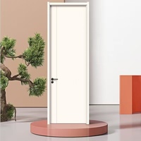 Portes intérieures en polymère de style ferme, en bois massif, avec design minimaliste moderne, étanches, en cristal de carbone, à ouverture latérale, pour hôtels commerciaux