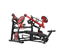 Banc de musculation professionnel réglable à charge libre pour press à la poitrine, avec support dorsal et conception assise sécurisée, construction métallique robuste pour salle de sport