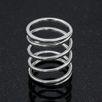 Ressort de compression en acier au carbone OEM personnalisé, revêtement électrophoretique noir pour machines industrielles, diamètre du fil 0,1-8,0 mm