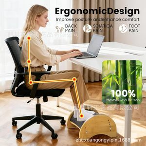 Masseur de pieds en bois 15,4x11,3x3,2 pouces, design ergonomique pour la relaxation des jambes - Product Image 2