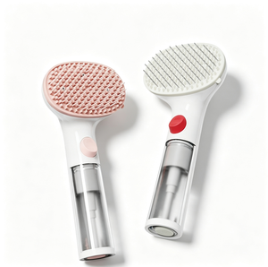 Flexible silicone premium no rinse cleaning removes loose hair dirt cat dog small <b>pet</b> grooming <b>brush</b> for bathroom - Product Image 5