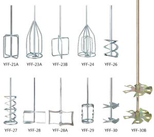 2024 Các Loại Khác Nhau Và Màu Sắc Sơn Khuấy Rod Dòng Chảy Khuấy Mái Chèo Sơn Mixer Khoan Tập Tin Đính Kèm Helix Mixer - Product Image 4