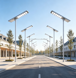 Lampione Solare Serie 7 ad Alta Luminosità WON-702-5 500W con Telecomando per Vialetti - Illuminazione Stradale Solare - Product Image 2