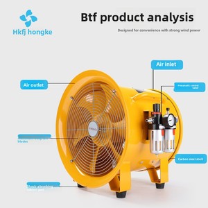 Ventilateur d'extraction pour espaces confinés Hongke <span class=keywords><strong>BTF</strong></span>, ventilateur d'extraction de fumée industriel, ventilateur axial pneumatique portable anti-explosion - Product Image 4