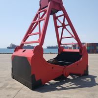 Penjepit Hidrolik Putar untuk Excavator 3.2 Ton, Penjepit Kayu, Penjepit Clamshell, Bucket dengan Motor