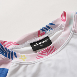 Traje de Baño de 2 Piezas para Niñas, Manga Larga, Protección Solar, Estampado Animal, para Niños - Product Image 5