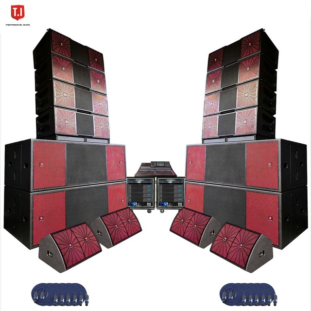 Dual 12 Auditorium Line Array Speaker, Company Auditorium Professional Broadcast Speaker