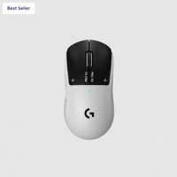 Souris de jeu sans fil ergonomique PRO X2 SUPERSTRIKE avec retour haptique, déclencheur à 6 niveaux d'intensité, programmable, 5 boutons