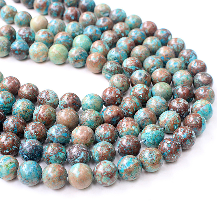 Perline In Agata Druzy Naturale Blu, Forate, 8-10-12 Mm Per Gioielli Fai Da Te