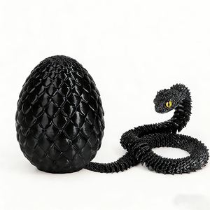Latest Colorful Pla Joint Moving Easter Snake Dragon Egg 3D Printed Viper <strong>Anime</strong> Toy Price - Product Image 4