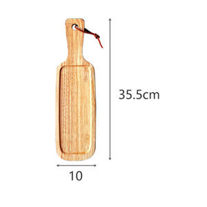 Luxury Solid Walnut Color Custom Size Wooden Rectangle Dining Serving <b>Tray</b> Table Organizer Durable Eco-Friendly Reusable Handle - Product Image 5