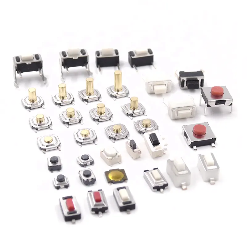 4x 4mm 6x 6mm 12x 12mm12VミニタクトスイッチSMDプッシュボタンスイッチDIPマイクロスイッチ