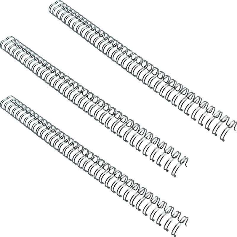 50 개/박스 19.1mm(3/4 인치) A4 크기 23 YO 이중 와이어 바인딩 금속 나선형 바인딩 코일 바인딩 빗 바인딩 책 및 달력