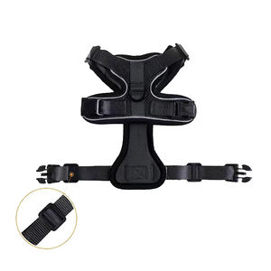 펫코어 IOT 경량 폴리에스터 고양이 하네스 조끼 디자이너 노풀 반사형 개인 맞춤 리본 리드줄 세트 (솔리드 패턴) - Product Image 4