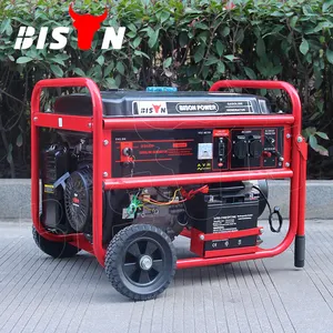 BISON CHINA 5.0kw 3 Phase Generator Set 190F 15HP Single Cylinder OHV Gasoline Engine 5000 watt Generator Set