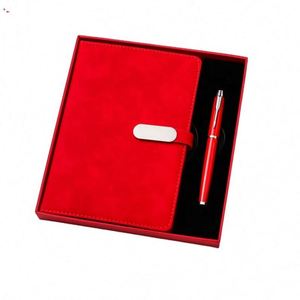 Wholesale Promotional A5 PU Leather <b>Journal</b> Notebook for Gift Custom Diary Business Stationery Item Notebook and Pen Gift Set - Product Image 5