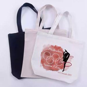 Natural <b>Canvas</b> Tote <b>Bag</b> with Full Color Logo Printing Customizable Sizes-Best Selling - Product Image 3