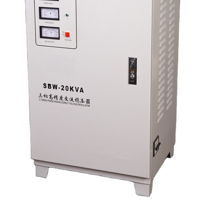 SBW 10kva 15kva 20kva 30kva 40kva 50kva Three Phase Igbt Static Automatic Voltage Regulator Stabilizer for Industrial Use