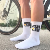 Chaussettes de course à pied personnalisées respirantes Cycle Basketball Chaussettes d'équipage personnalisées pour la randonnée Chaussettes de compression Échantillon de course à pied Marathon