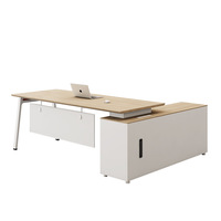 Escritorio ejecutivo moderno y simple para muebles de Gerente de supervisor de escritorio de Jefe de Oficina de una sola persona