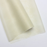 Papier d'emballage cadeau biodégradable en PE simple face, imperméable, en coton laitier, feuilles de tissu, bouquets de cadeaux, artisanat en soie