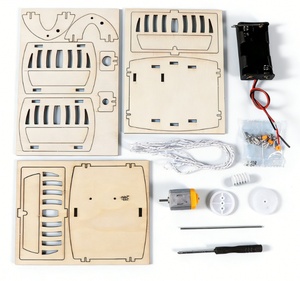 OKN-T05092 <b>DIY</b> Assemble Cable Car Wooden Model STEM Education Science <b>Kit</b> - Product Image 4