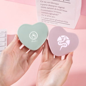 Zonyin Tốt Nhất Người Bán Cá Nhân Hình Trái Tim Nhỏ Gọn Pocket Trang Điểm Gương Có Thể Gập Lại Magnifying Du Lịch Gương ABS Nhựa Quà Tặng - Product Image 4