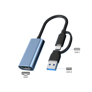 Tarjeta de captura de video HDMI 4K 1080P HD USB tipo C Tarjeta de transmisión intercambiable de doble junta para transmisión en vivo - Product Image 1